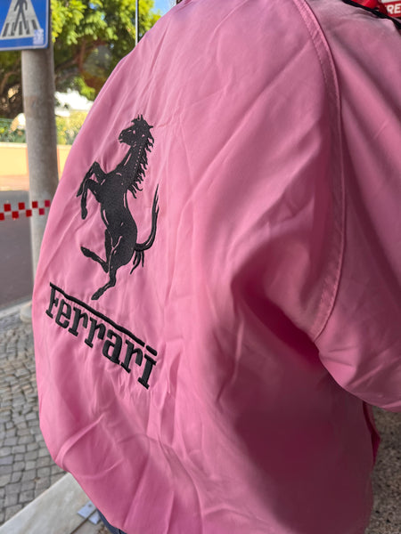 Casaco Blusão Ferrari F-1 Racing Jacket Cor Rosa