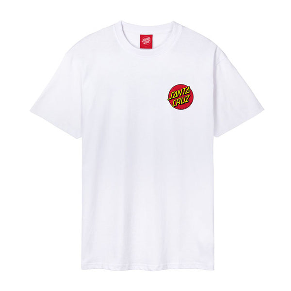 T-shirt Santa Cruz Dot Chest White