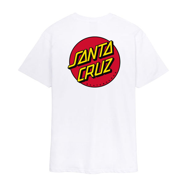 T-shirt Santa Cruz Dot Chest White