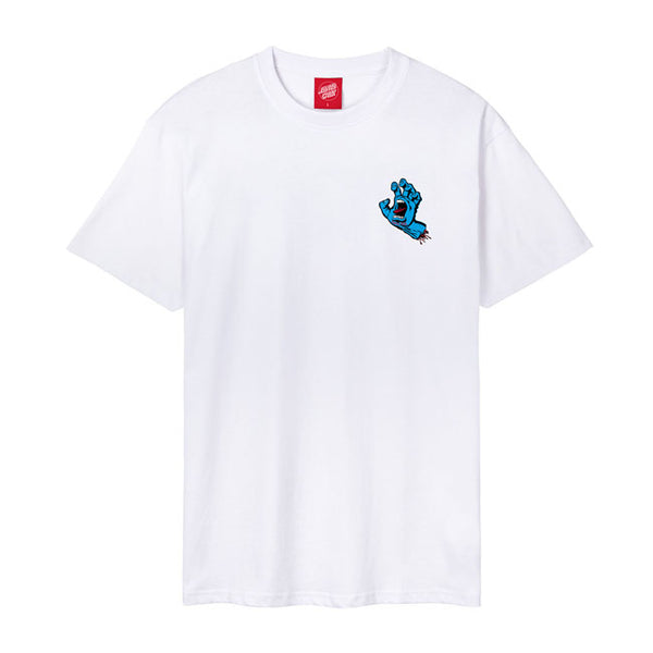 T-shirt Santa Cruz Screaming Hand Chest White