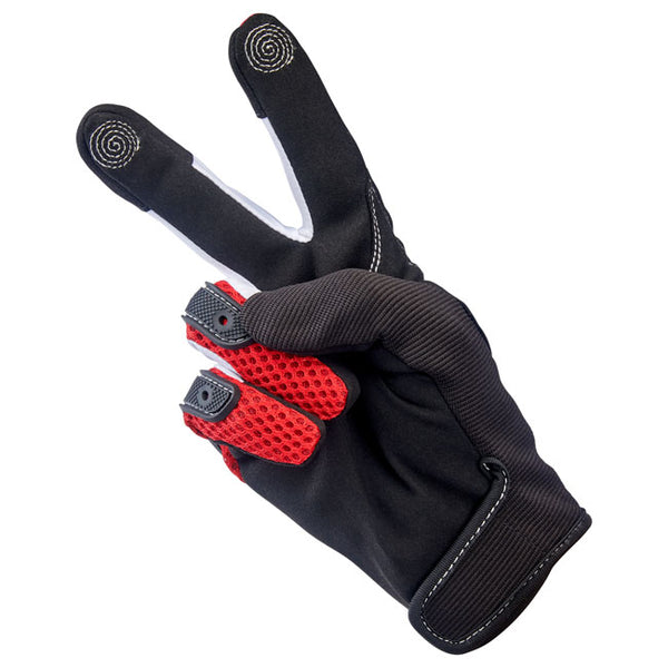 Luvas Biltwell Anza Gloves Red Black