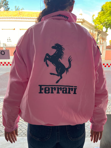 Casaco Blusão Ferrari F-1 Racing Jacket Cor Rosa