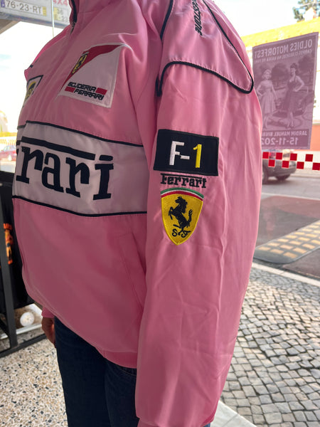 Casaco Blusão Ferrari F-1 Racing Jacket Cor Rosa