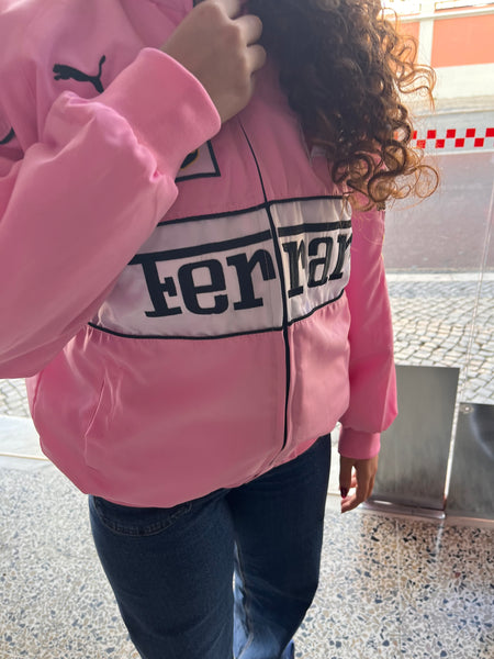 Casaco Blusão Ferrari F-1 Racing Jacket Cor Rosa