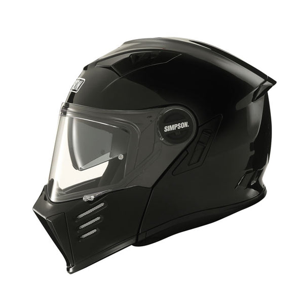 Capacete Simpson Modular Darksome Helmet Black Metal