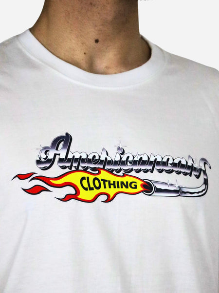 T-shirt Americancars Clothing White