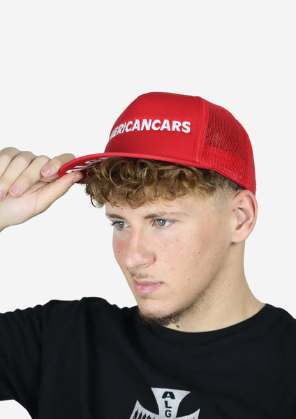 Boné Cap Trucker Americancars Algarve Red Bordado