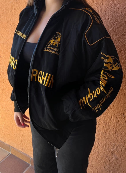 Jacket Lamborghini Racing Racing/Bomber Casaco Blusão Corridas Carros Automoveis Super Car