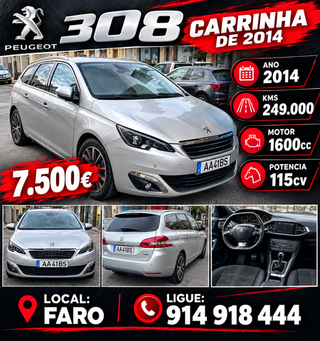 Peugeot 308 Carrinha de 2014