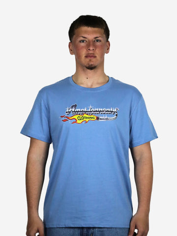 T-shirt Americancars Clothing Baby Blue