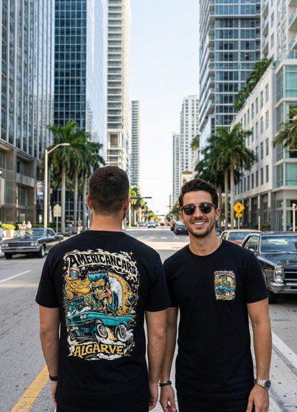 T-shirt Americancars Algarve Rockabilly
