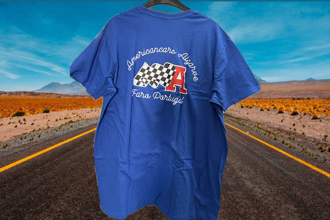 T-Shirt Americancars Algarve Vintage Navy