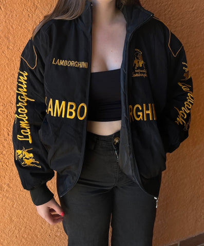 Jacket Lamborghini Racing Racing/Bomber Casaco Blusão Corridas Carros Automoveis Super Car