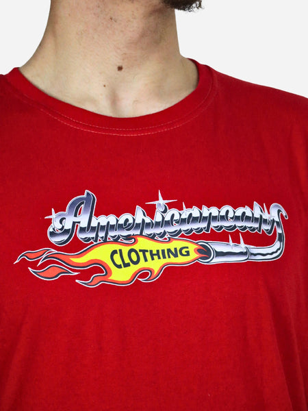T-shirt Americancars Clothing Red