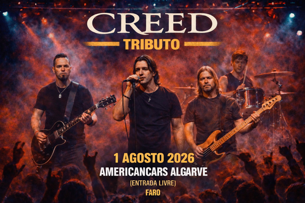 Creed Tributo | Faro 1 Agosto 2026 | Americancars Algarve
