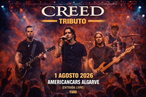 Creed Tributo | Faro 1 Agosto 2026 | Americancars Algarve