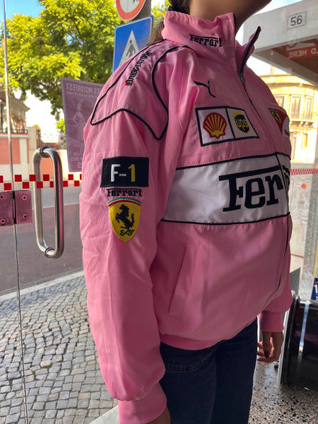 Casaco Blusão Ferrari F-1 Racing Jacket Cor Rosa