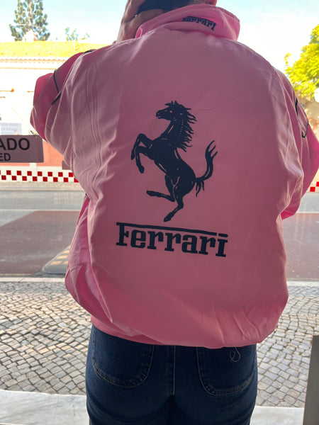 Casaco Blusão Ferrari F-1 Racing Jacket Cor Rosa