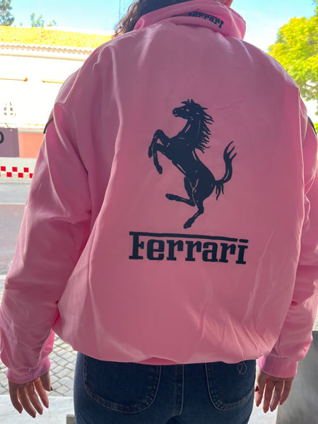 Casaco Blusão Ferrari F-1 Racing Jacket Cor Rosa