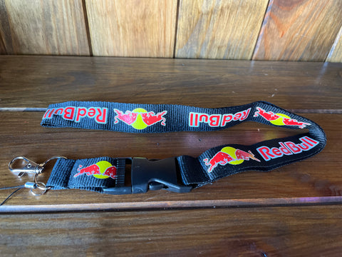 Porta-chaves Redbull Lanyard  Fita pescoço ajustáveis Cordão cinta identificação