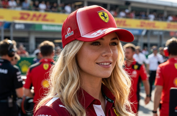 Boné Ferrari Cap Trucker Chapéu F1 Pilit Lewis Hamilton