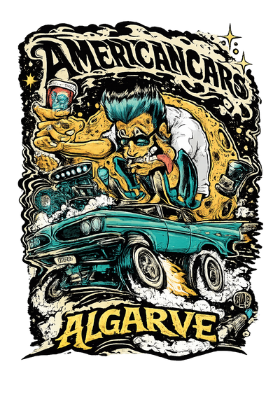 T-shirt Americancars Algarve Rockabilly
