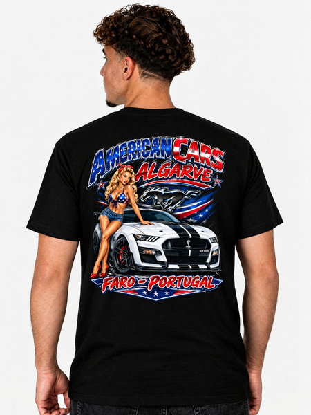 T-shirt Americancars Algarve Mustang