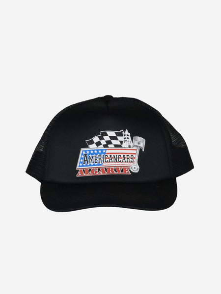 Boné Trucker Americancars Algarve Chapéu Cap Hat Black