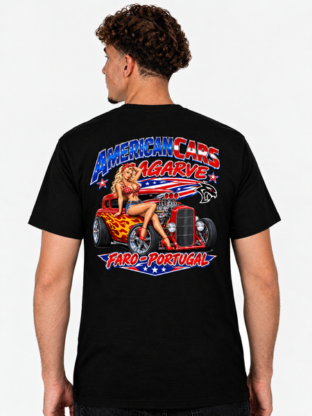 T-shirt Americancars Algarve Hot Rod
