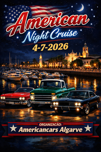 American Night Cruise 🌙 Passeio noturno com carros americanos