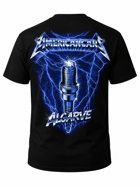 T-shirt Americancars Algarve Ride the Lightning