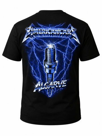 T-shirt Americancars Algarve Ride the Lightning