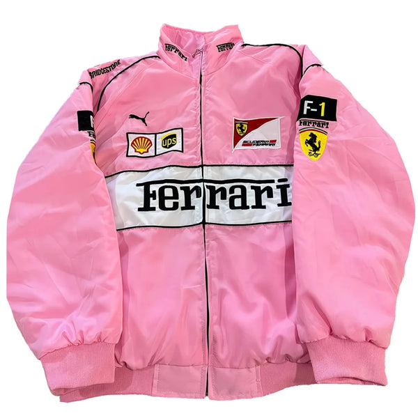 Casaco Blusão Ferrari F-1 Racing Jacket Cor Rosa