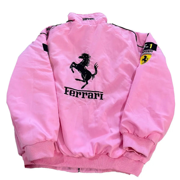 Casaco Blusão Ferrari F-1 Racing Jacket Cor Rosa