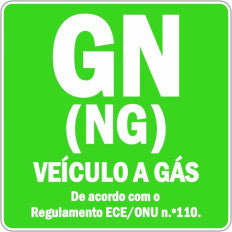 Autocolante GN ( NG ) Veiculo a Gás