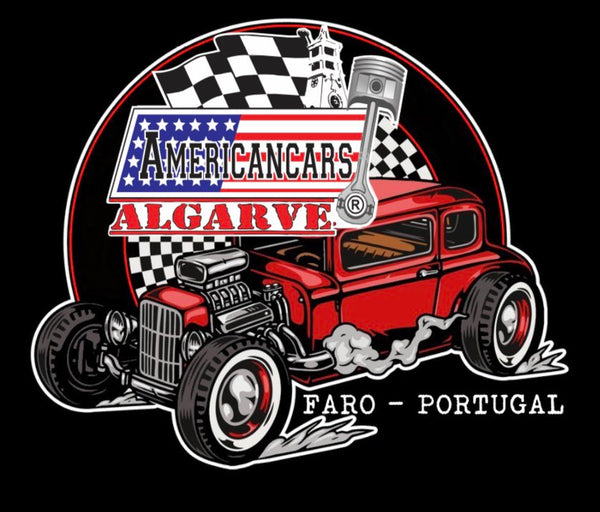 Autocolante Red Hot Rod Americancars Algarve
