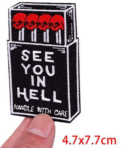 Patch Caveira SEE YOU IN HELL