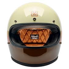 Capacete Biltwell Gringo Santa Cruz Handmade Vintage White