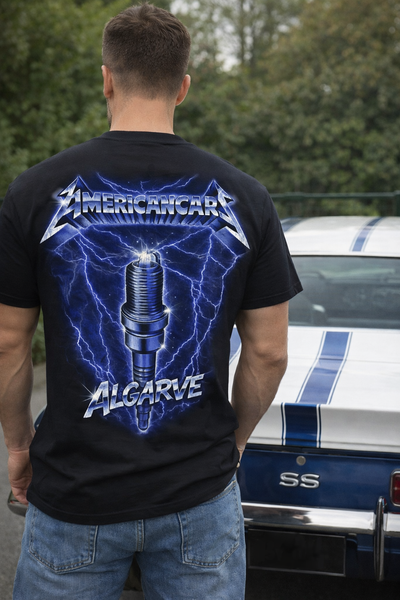 T-shirt Americancars Algarve Ride the Lightning
