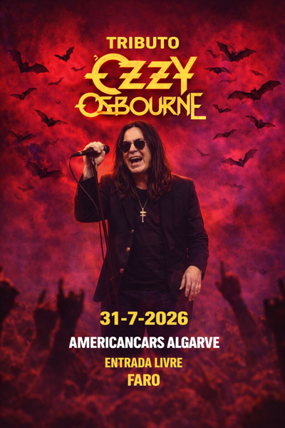 Ozzy Osbourne Tributo | Faro 31 Julho 2026 | Americancars Algarve