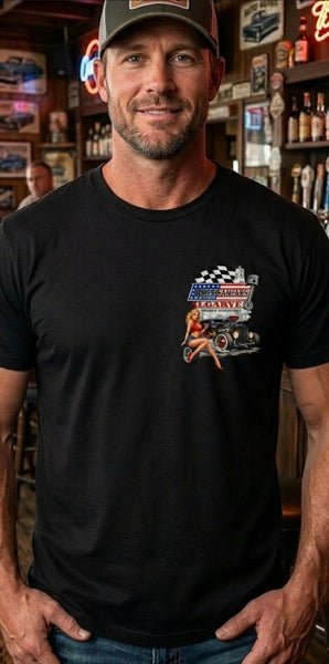 T-shirt Americancars Algarve Pin-up Tire