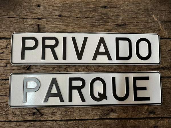 Placas Parque Privado