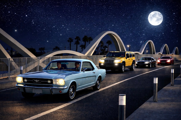 American Night Cruise 🌙 Passeio noturno com carros americanos