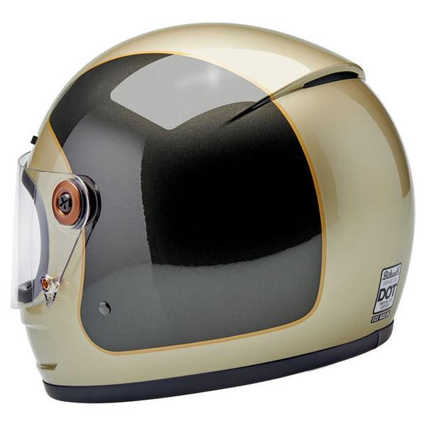 Capacete Biltwell Gringo SV Helmet Metallic Champagne Charcoal Tracker