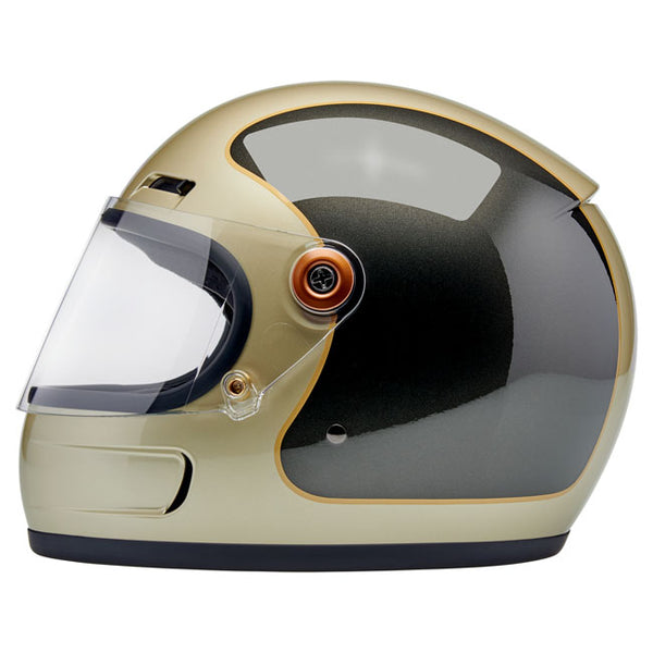 Capacete Biltwell Gringo SV Helmet Metallic Champagne Charcoal Tracker
