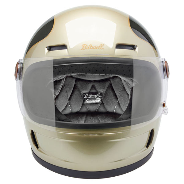 Capacete Biltwell Gringo SV Helmet Metallic Champagne Charcoal Tracker
