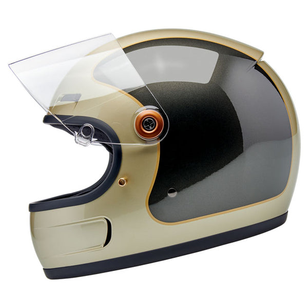 Capacete Biltwell Gringo SV Helmet Metallic Champagne Charcoal Tracker