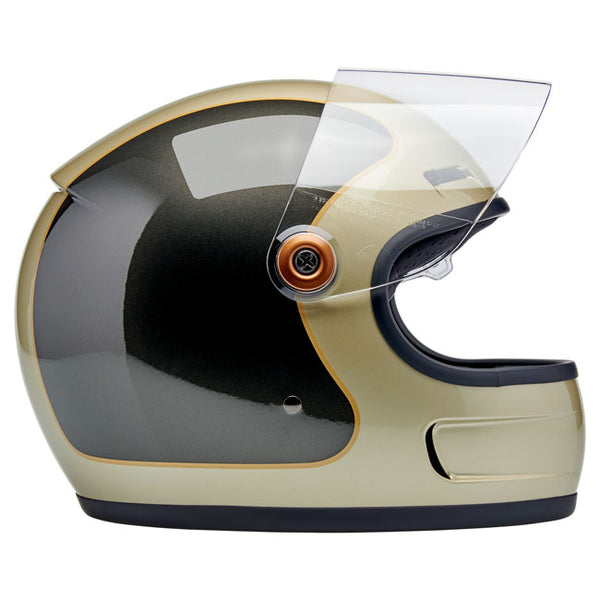 Capacete Biltwell Gringo SV Helmet Metallic Champagne Charcoal Tracker