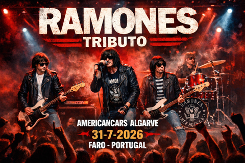 Ramones Tributo | Faro 31 Julho 2026 | Americancars Algarve