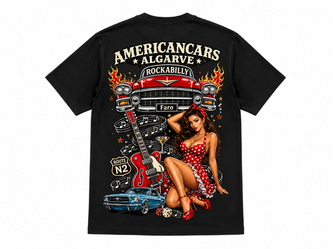 T-shirt Americancars Algarve Rockabilly